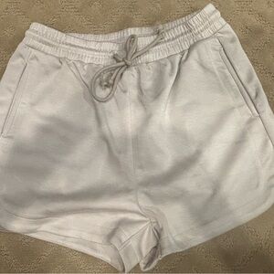 Papermoon Women's Athletic White Shorts